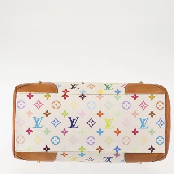 LOUIS VUITTON Monogram Multicolor Claudia Hand Bag White M40193 LV Auth 145078 - Picture 7 of 16
